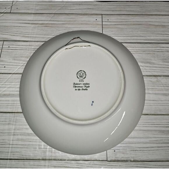 B&G COPENHAGEN PLATE CHRISTMAS NIGHT IN THE STABLE-1895 JULE-AFTER 1975 DENMARK - Picture 6 of 7